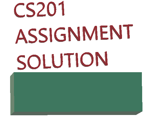 cs201p assignment no1 solution